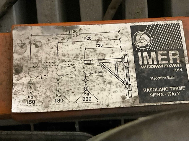 Imer tr/225 takel met zwenkarm - afbeelding 7 van  8