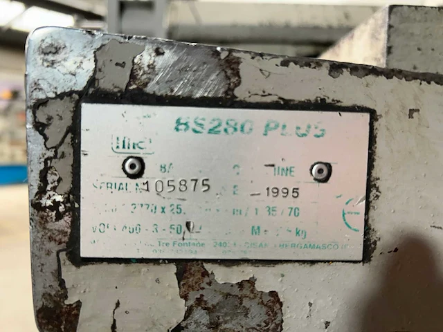 Imet - bs 280 + - bandzaagmachine - 1995 - afbeelding 3 van  11