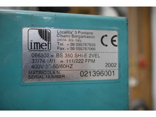 Imet bs 350 shi-e semi-automatische bandzaagmachine - afbeelding 8 van  12