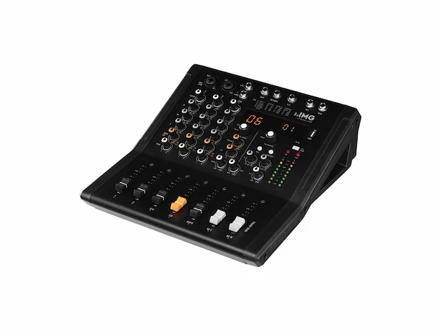 Img stageline mxr40pro 4kanaals audiomengpaneel met geïntegreerde mp3speler bluetooth ontvanger en dsp zwart - afbeelding 2 van  4