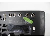 Img stageline mxr40pro 4kanaals audiomixer met gentegreerde mp3speler bluetoothontvanger en dspeffecteenheid audioconsole zwart - afbeelding 4 van  4