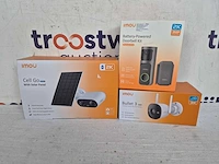 Imou deurbel 2s kit - slimme draadloze video deurbel - + imou cell go full color met zonnepaneel - beveiligingscamera - afbeelding 2 van  2