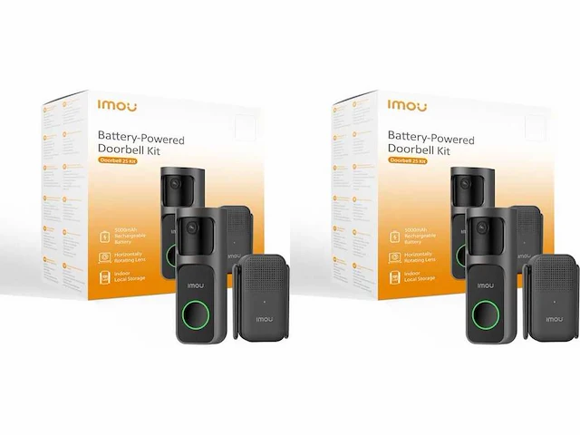 Imou deurbel 2s kit - slimme draadloze video deurbel (2x) - afbeelding 1 van  2