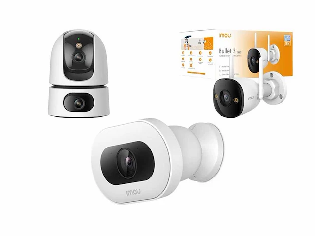 Imou ranger dual 10mp - beveiligingscamera - wit - beveiligingscamera binnen - afbeelding 1 van  2
