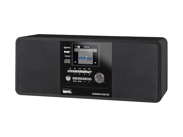 Imperial dabman i200 cd-internetradio/dab+-radio digitale radio met cd-speler zwart - afbeelding 2 van  5