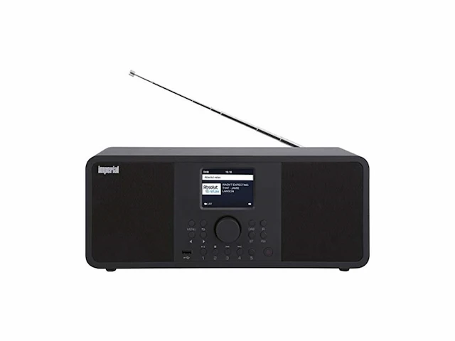 Imperial dabman i205 internetradio/dab+ 2 x 15 watt streamingdiensten bluetooth webradio fm-radio kleurendisplay app-bediening wekker zwart - afbeelding 1 van  5