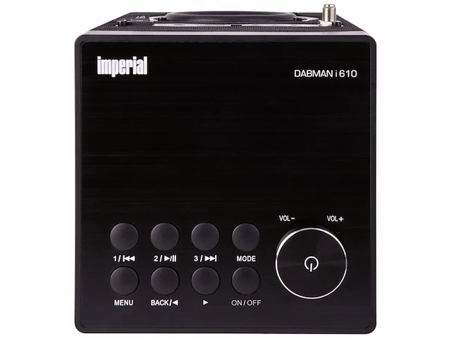 Imperial dabman i610 fm dab+, internetradio, bluetooth, wifi geschikt voor dlna zwart - afbeelding 4 van  5
