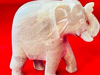 Imperial elephant antieke soapstone sculptuur - afbeelding 1 van  6