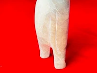 Imperial elephant antieke soapstone sculptuur - afbeelding 5 van  6