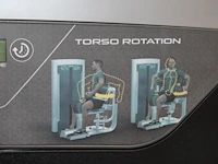 Impulse exo|form torso rotation let op onderdeel combinatiekavel f041 onderdeel van combinatiekavel combinatie van 13 impulse exo|form fitness apparatenkavels kavels f028 t/m f040 - afbeelding 3 van  3