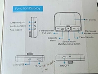 In-car dab & fm transmitter bluetooth - afbeelding 4 van  6
