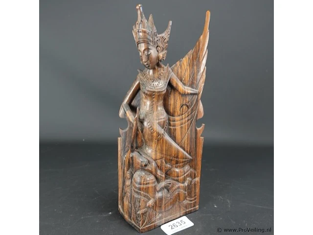 In coromandelhout gesneden balinese dansers - afbeelding 1 van  5