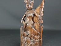 In coromandelhout gesneden balinese dansers - afbeelding 1 van  5