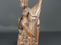 In coromandelhout gesneden balinese dansers - afbeelding 2 van  5
