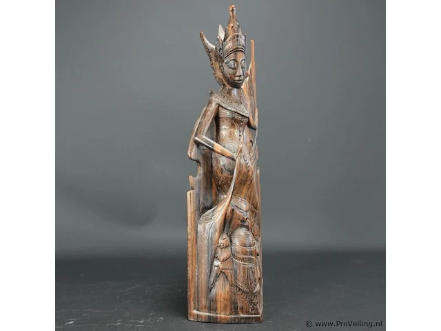 In coromandelhout gesneden balinese dansers - afbeelding 4 van  5