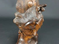 In coromandelhout gesneden indische buste - afbeelding 2 van  5