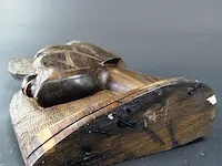In hardhout gesneden afrikaans gezicht - afbeelding 5 van  5