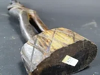 In hardhout gesneden afrikaanse dame - afbeelding 5 van  5