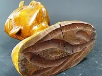 In hardhout gesneden indische buste - afbeelding 5 van  5