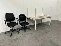 In hoogte verstelbaar bureau met bureaustoel (2x) - afbeelding 3 van  11