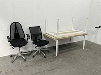 In hoogte verstelbaar bureau met bureaustoel (2x) - afbeelding 4 van  13