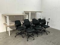 In hoogte verstelbaar bureau met bureaustoel (6x) - afbeelding 5 van  13