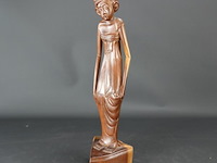 In teakhout gesneden indisch beeld