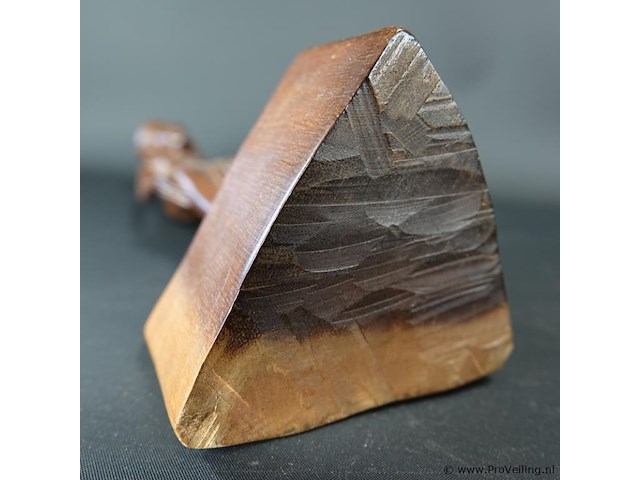 In teakhout gesneden indisch beeld - afbeelding 5 van  5