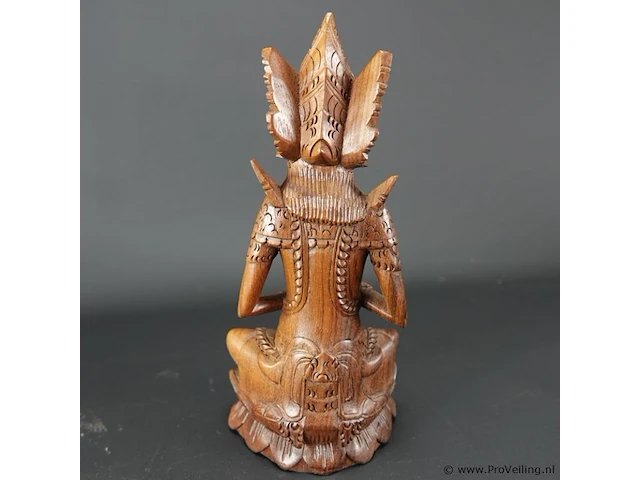 In teakhout gesneden indische dewi ratih - afbeelding 4 van  5