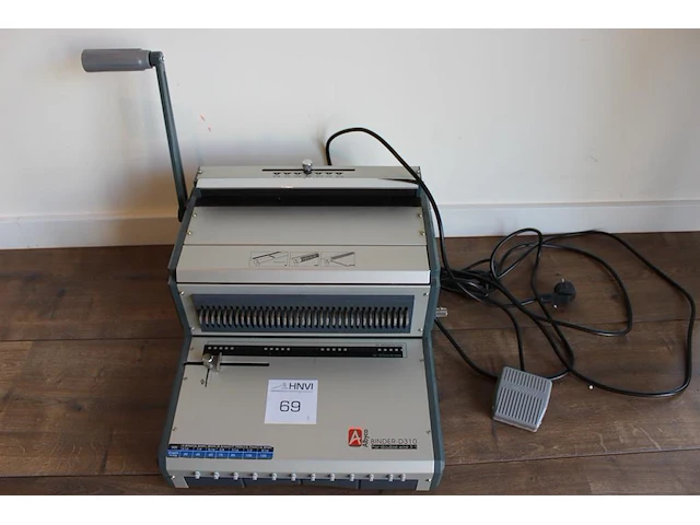 Inbindapparaat albyco binder-d310 met voetpedaal. - afbeelding 1 van  2