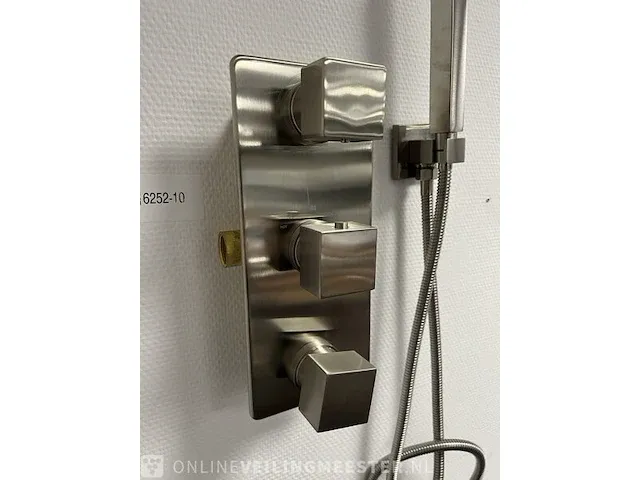 Inbouw douchethermostaatset wiesbaden, rombo, rvs - afbeelding 3 van  6