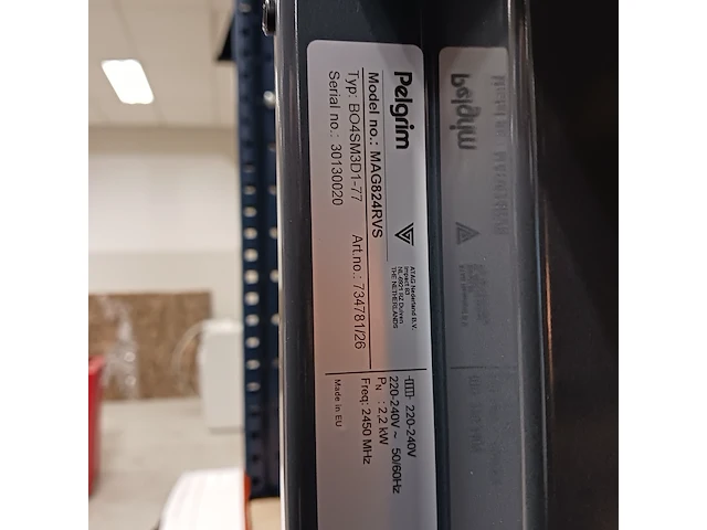 Inbouw magnetron, pelgrim, mag824 rvs, grijs / chroom - afbeelding 7 van  8