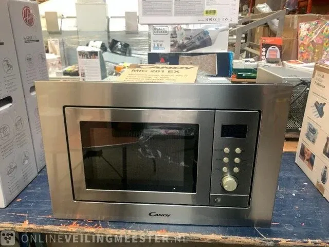 Inbouw magnetron/grill 20l 800w candy, mic 201 ex - afbeelding 2 van  4