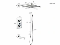 Inbouw regendouche - digitaal display (in 3 kleuren beschikbaar) - afbeelding 5 van  10