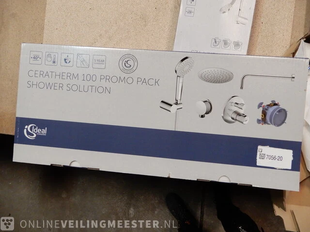 Inbouw regendouche set ideal standard , ceratherm 100, chroom - afbeelding 1 van  8