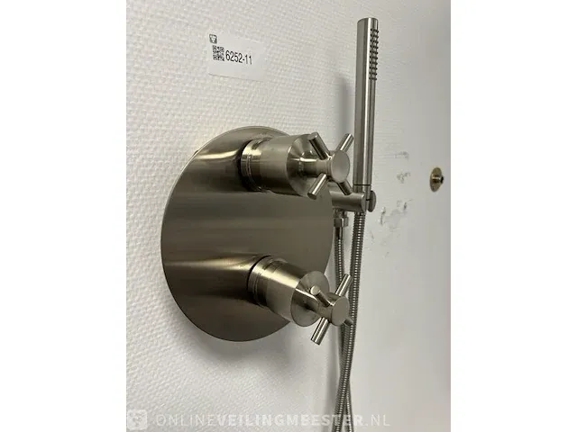 Inbouw regendoucheset compleet wiesbaden, classic, rvs - afbeelding 2 van  4