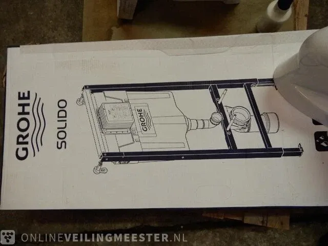Inbouw toilet set grohe, solido, zwart/wit - afbeelding 2 van  4