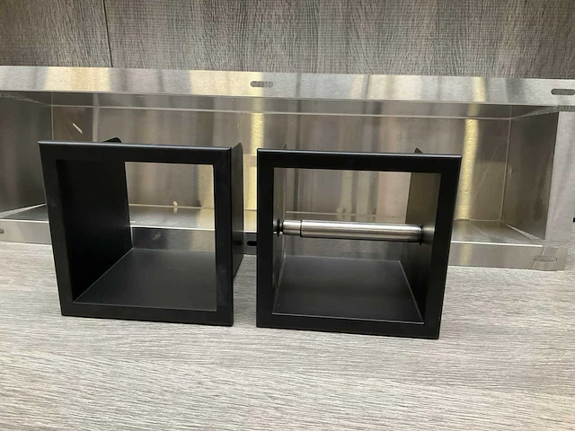 Inbouw toiletrolhouder mueller met reserverolhouder mat zwart - afbeelding 8 van  11