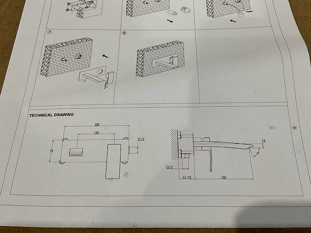 Inbouw wastafel kraan - afbeelding 6 van  6