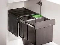 Inbouwafvalemmer wesco, profiline 40dt, antraciet - afbeelding 1 van  8