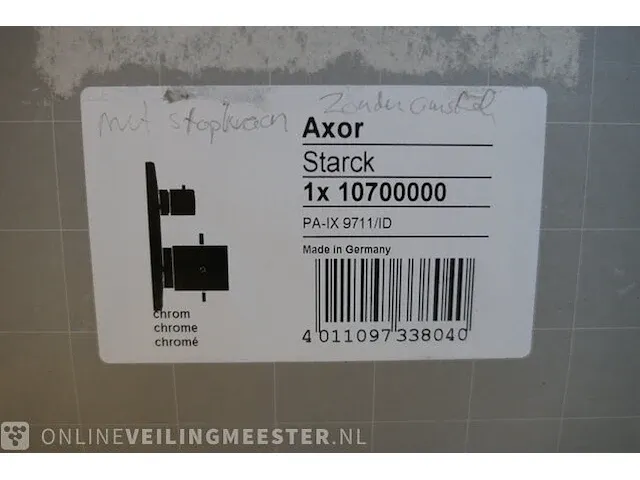 Inbouwkraan hansgrohe, axor starck - afbeelding 5 van  5