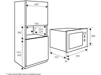 Inbouwmagnetron met grill inventum, imc6020f - afbeelding 3 van  6