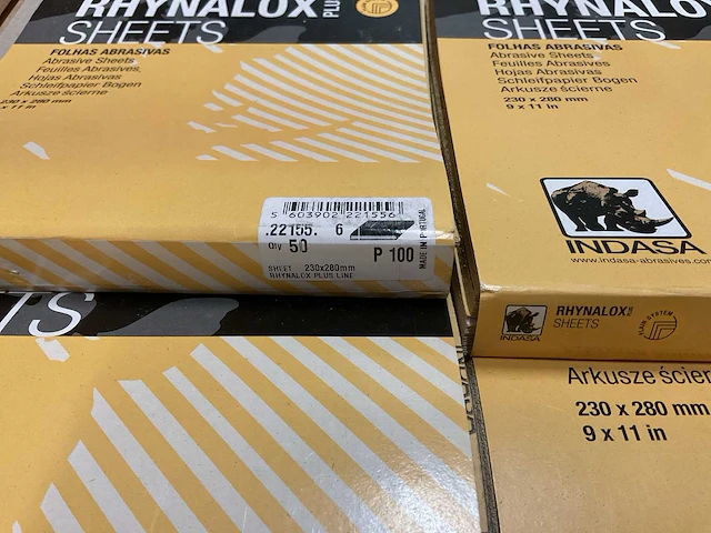 Indasa rhynalox plus 230x280mm verpakking á 50 stuks schuurvellen (11x) - afbeelding 2 van  6