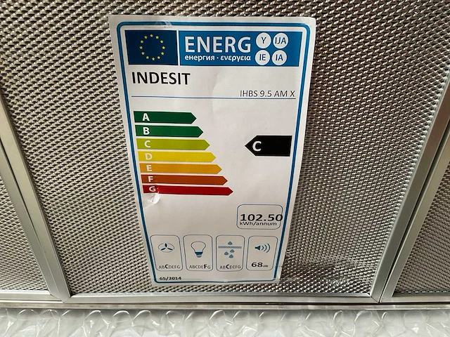 Indesit ihbs 9.5 am x wandschouw afzuigkap - afbeelding 3 van  4