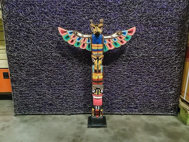 Indianen totem 100 cm - afbeelding 1 van  3