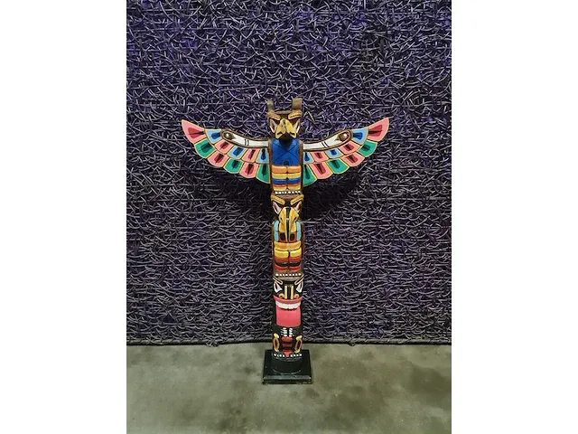 Indianen totem 100 cm - afbeelding 2 van  3