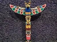 Indianen totem 100 cm - afbeelding 2 van  3