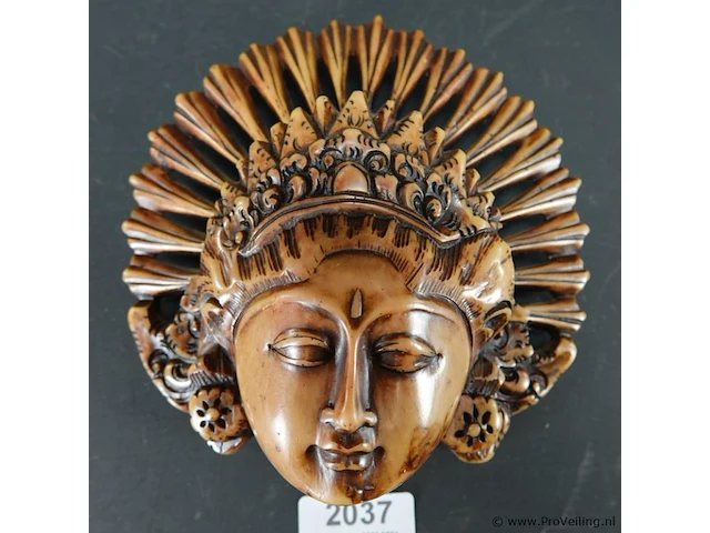 Indische goddelijk hoofd - afbeelding 1 van  5