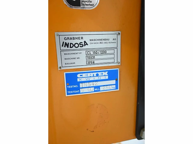 Indosa cargolift cl 150 / 1200 stapelaar - afbeelding 4 van  5