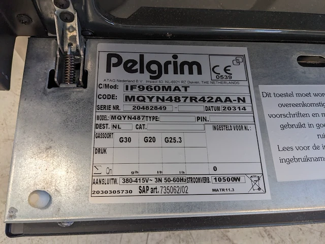 Inductie fornuis, pelgrim, if960mat - afbeelding 9 van  11